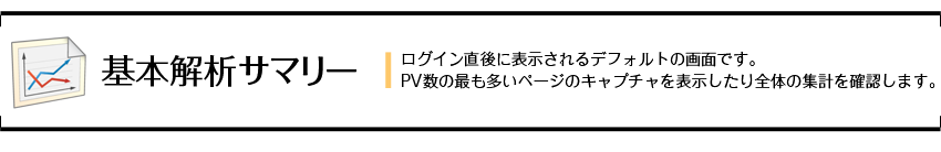 基本解析サマリー