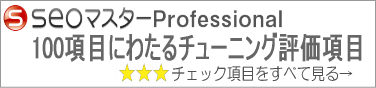 seoマスターProfessional75項目のチェック項目